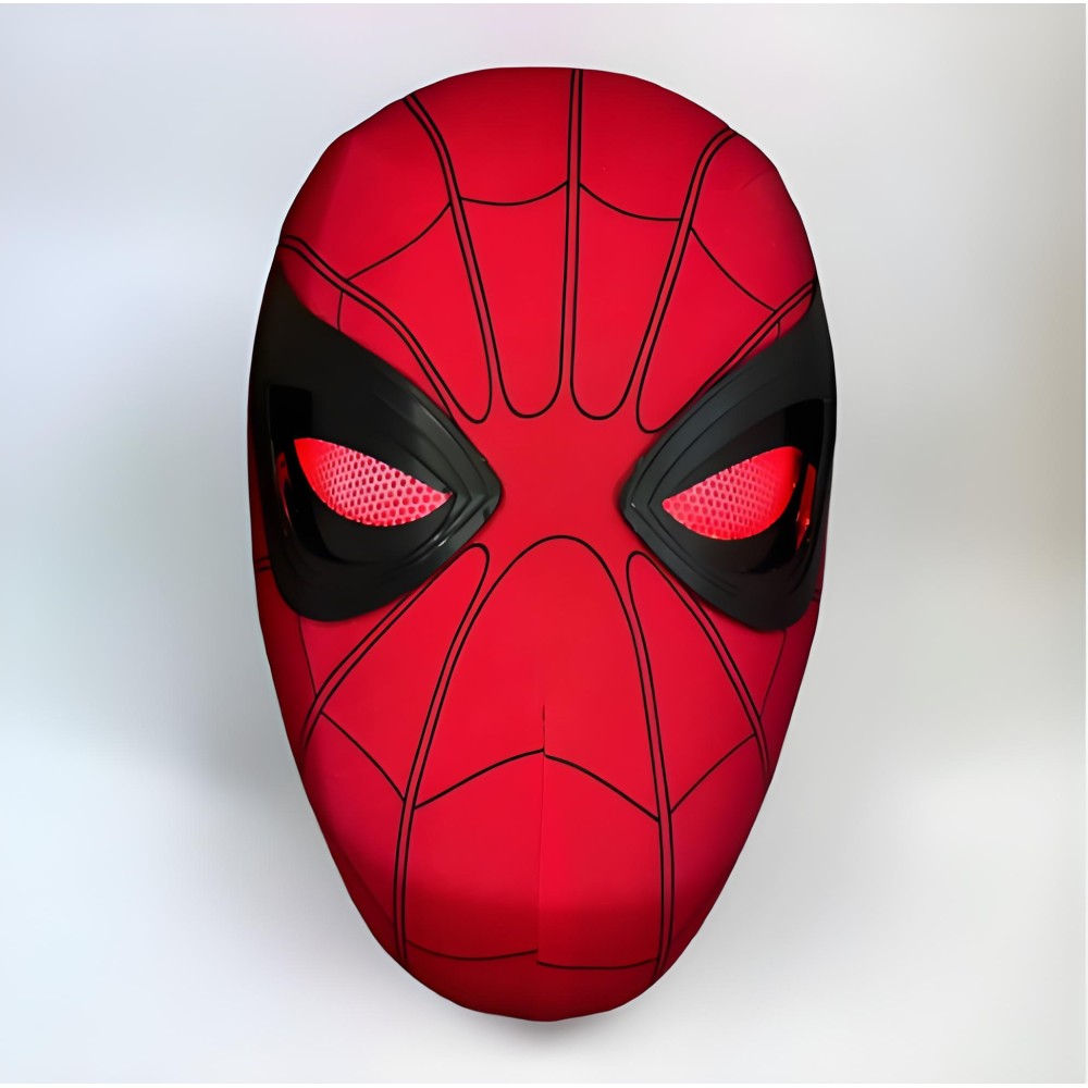 Spiderman Mask with Blinking Movable Eyes,Remote control + LED lights